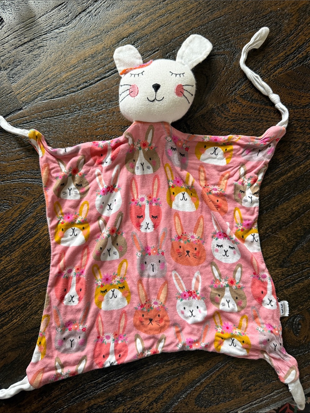 Little Sleepies Pink Bunny Lovey